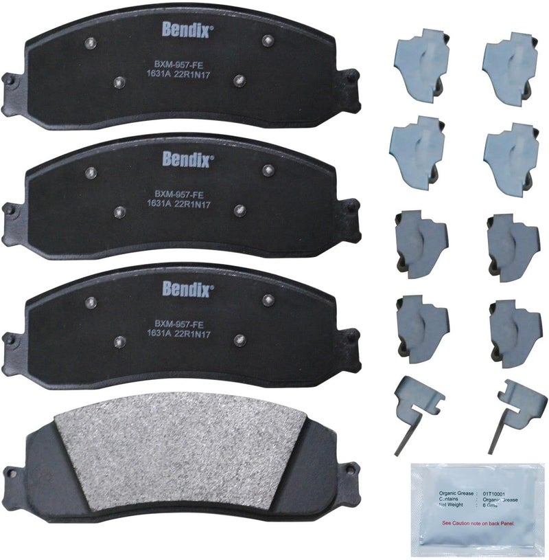 وسادات فرامل أمامية شبه معدنية Priority1 CFM1631A لطرازات مختارة من فورد F-250، F-250 سوبر ديوتي، F-350، F-350 F-450 لوبو